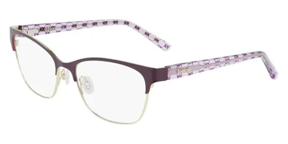 BEBE BB5196 500 PLUM PURPLE EYEGLASSES FRAME 52-16-135 WOMENS